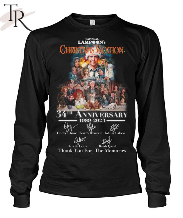 National Lampoon’s Christmas Vacation 34th Anniversary 1989 – 2023 Thank You For The Memories T-Shirt