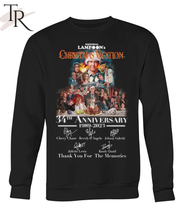 National Lampoon’s Christmas Vacation 34th Anniversary 1989 – 2023 Thank You For The Memories T-Shirt