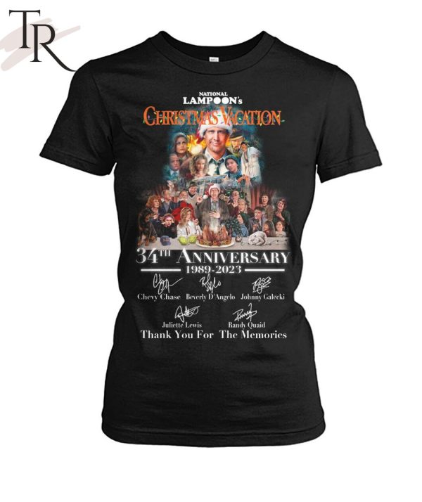 National Lampoon’s Christmas Vacation 34th Anniversary 1989 – 2023 Thank You For The Memories T-Shirt