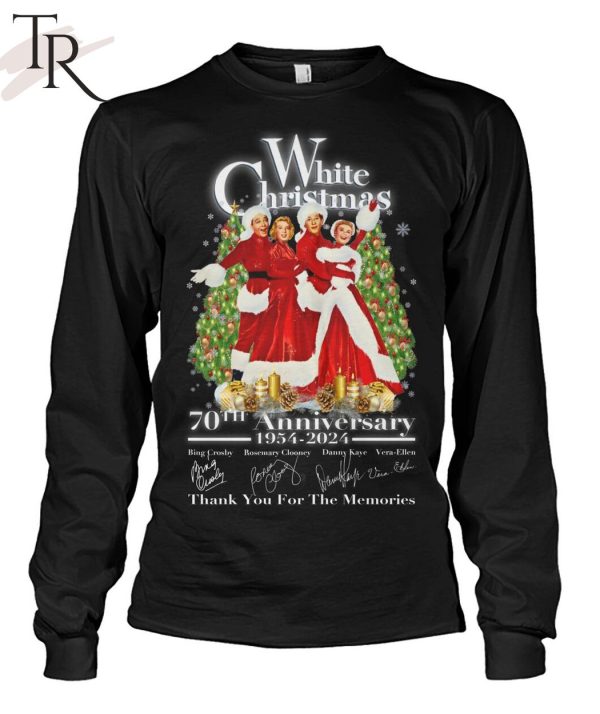 White Christmas 70th Anniversary 1954 – 2024 Thank You For The Memories T-Shirt