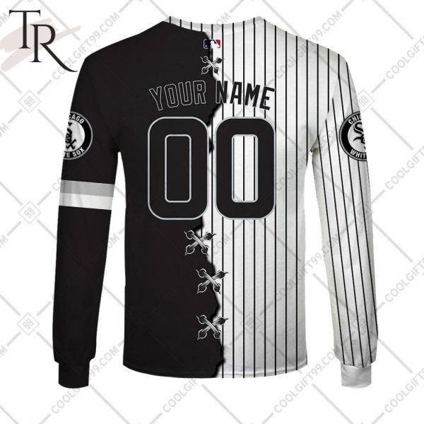 Personalized MLB Chicago White Sox Mix Jersey Hoodie