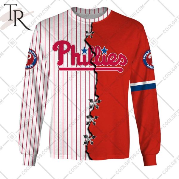 Personalized MLB Philadelphia Phillies Mix Jersey Hoodie