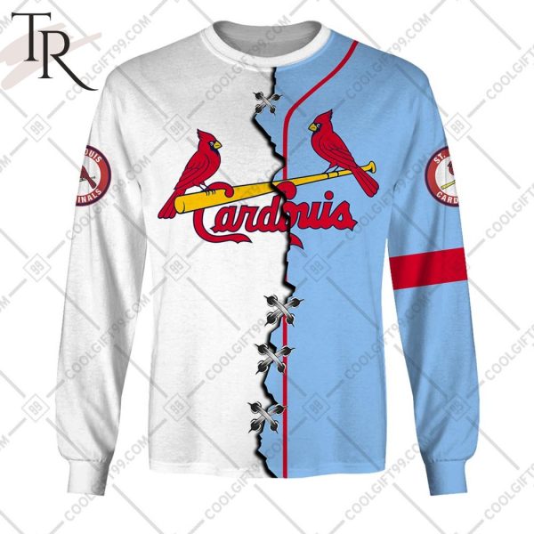 Personalized MLB St. Louis Cardinals Mix Jersey Hoodie