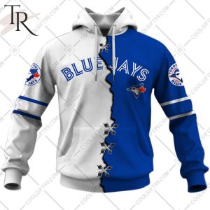 Personalized MLB Toronto Blue Jays Mix Jersey Hoodie