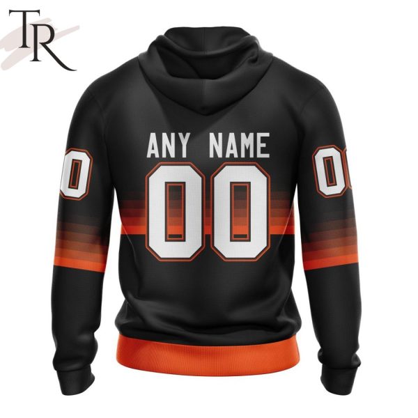 NHL Anaheim Ducks Special Black And Gradient Design Hoodie