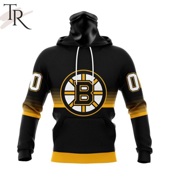 NHL Boston Bruins Special Black And Gradient Design Hoodie