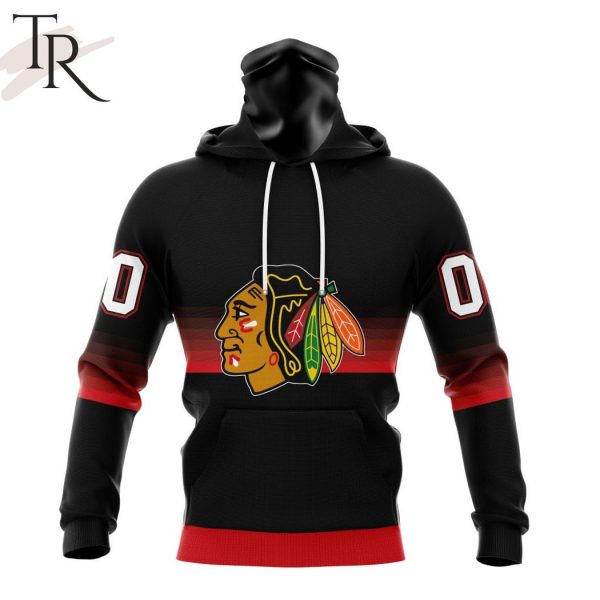 NHL Chicago Blackhawks Special Black And Gradient Design Hoodie
