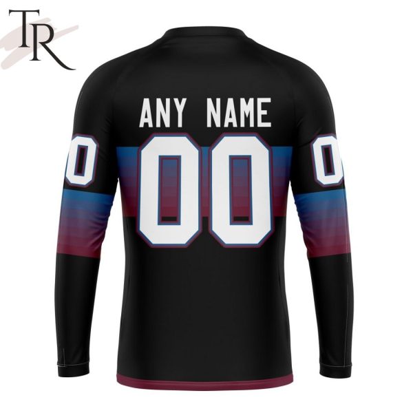 NHL Colorado Avalanche Special Black And Gradient Design Hoodie