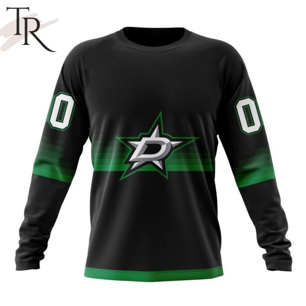 NHL Dallas Stars Special Black And Gradient Design Hoodie