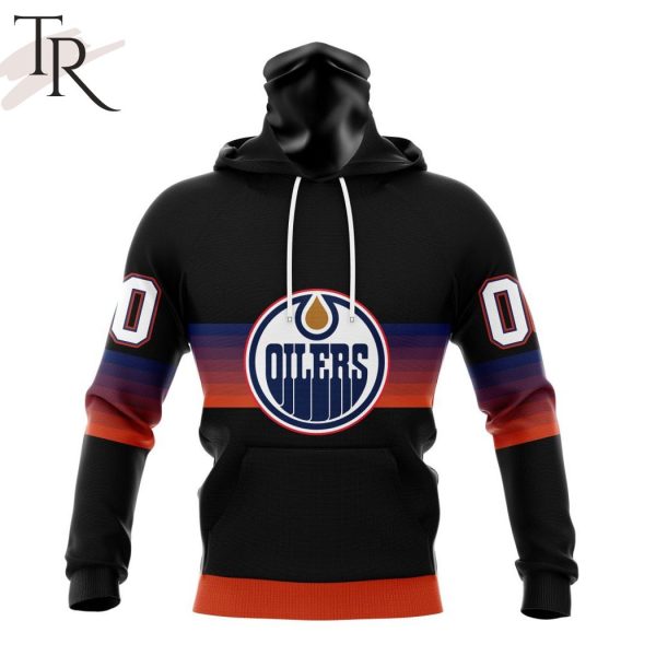 NHL Edmonton Oilers Special Black And Gradient Design Hoodie