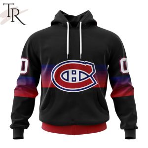 NHL Montreal Canadiens Special Black And Gradient Design Hoodie