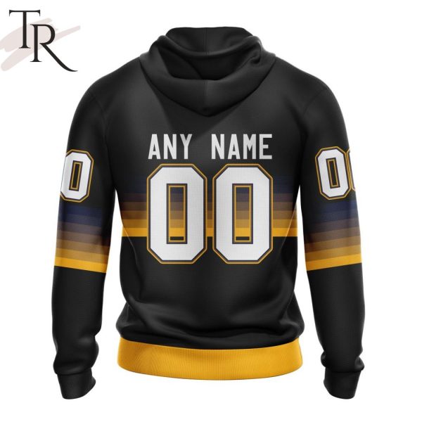 NHL Nashville Predators Special Black And Gradient Design Hoodie