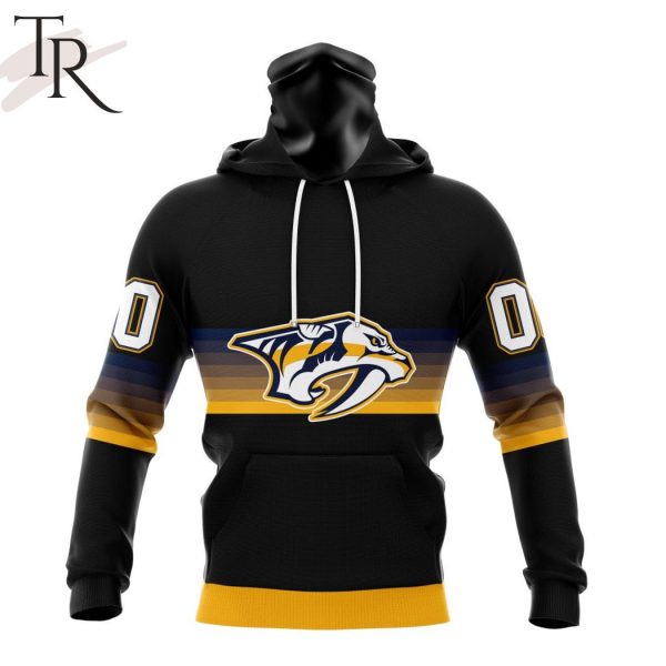 NHL Nashville Predators Special Black And Gradient Design Hoodie