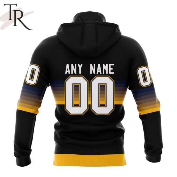 NHL Nashville Predators Special Black And Gradient Design Hoodie