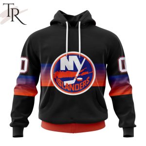 NHL New York Islanders Special Black And Gradient Design Hoodie