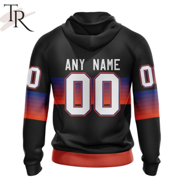 NHL New York Islanders Special Black And Gradient Design Hoodie - Torunstyle