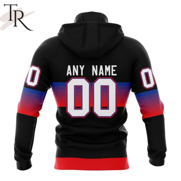 NHL New York Rangers Special Black And Gradient Design Hoodie