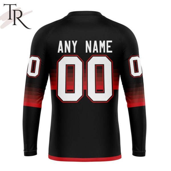 NHL Ottawa Senators Special Black And Gradient Design Hoodie
