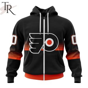 NHL Philadelphia Flyers Special Black And Gradient Design Hoodie