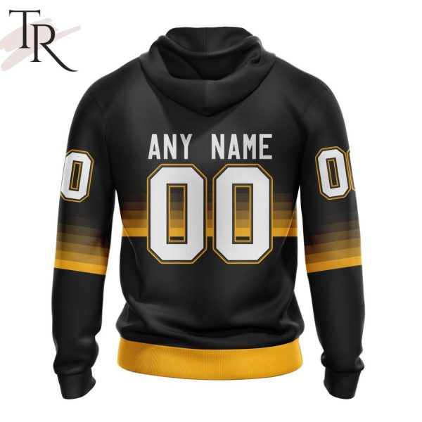 NHL Pittsburgh Penguins Special Black And Gradient Design Hoodie