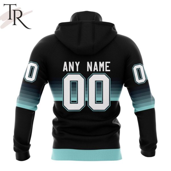 NHL Seattle Kraken Special Black And Gradient Design Hoodie