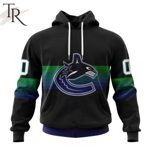 NHL Vancouver Canucks Special Black And Gradient Design Hoodie