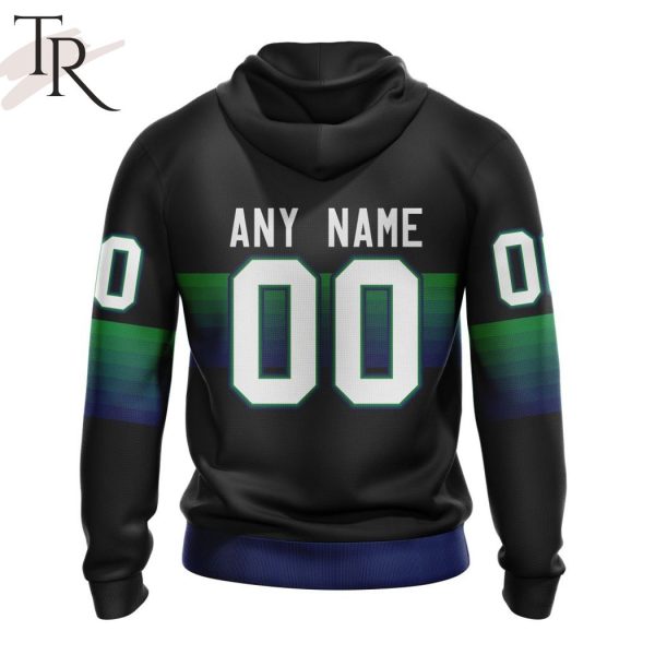 NHL Vancouver Canucks Special Black And Gradient Design Hoodie