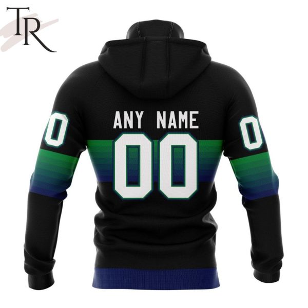 NHL Vancouver Canucks Special Black And Gradient Design Hoodie