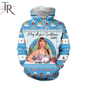 Premium May All You Swiftmas Wishes Come True Taylor Swift Christmas Hoodie Leggings – Blue