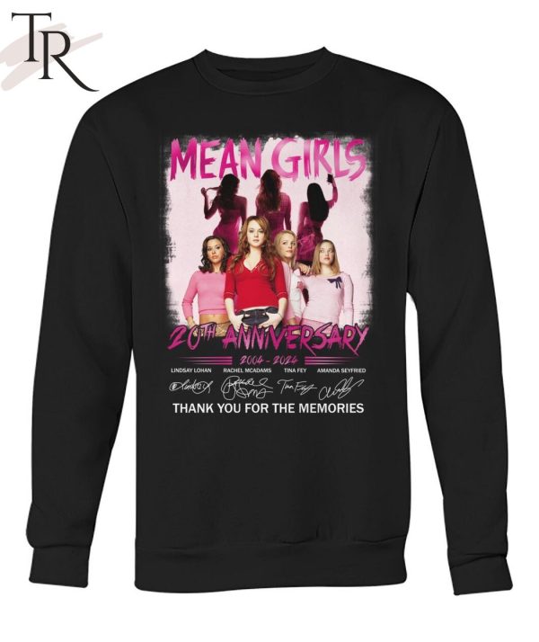 Mean Girls 20th Anniversary 2004 – 2024 Thank You For The Memories T-Shirt