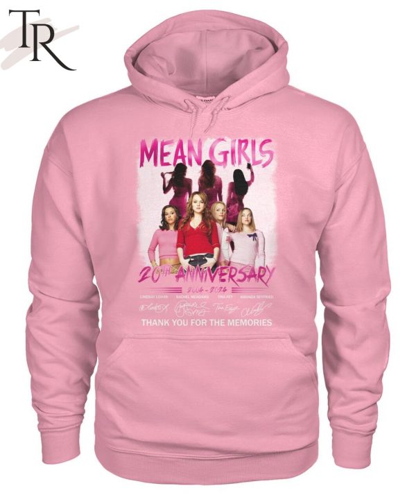 Mean Girls 20th Anniversary 2004 2024 Thank You For The Memories T Shirt -  Limotees