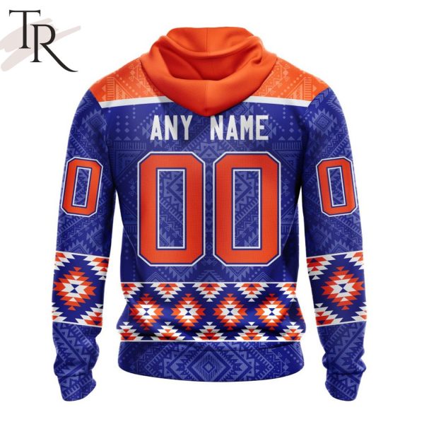 Personalized NHL Edmonton Oilers Special Design With Native Pattern ST2303 Hoodie
