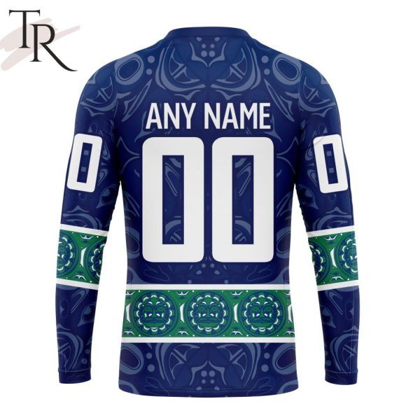 Personalized NHL Vancouver Canucks Special Design With Canadian Aboriginal Art Hoodie