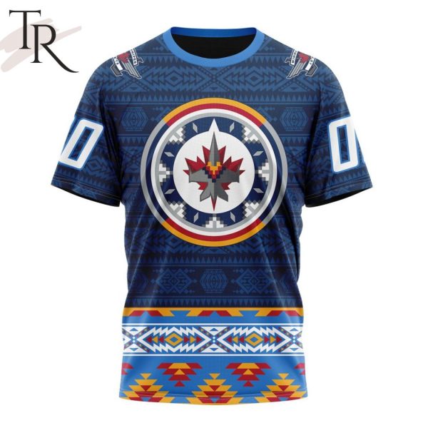 Personalized NHL Winnipeg Jets Special Design With Native Pattern ST2303 Hoodie