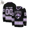 NHL Los Angeles Kings Special Black Hockey Fight Cancer V-neck Long Sleeve