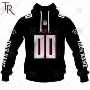 Personalized NFL Atlanta Falcons You Laugh I Laugh Jersey Hoodie