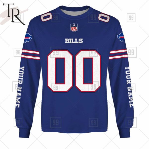 Personalized NFL Buffalo Bills You Laugh I Laugh Jersey Hoodie