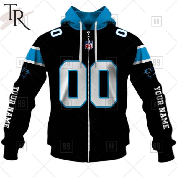 Personalized NFL Carolina Panthers You Laugh I Laugh Jersey Hoodie