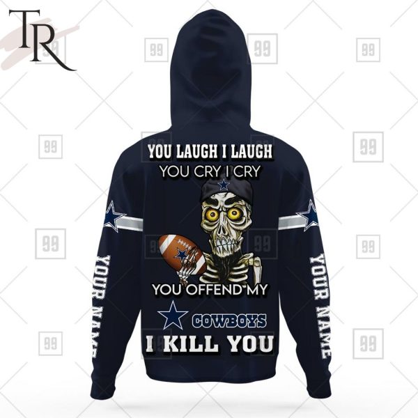Personalized NFL Dallas Cowboys You Laugh I Laugh Jersey Hoodie