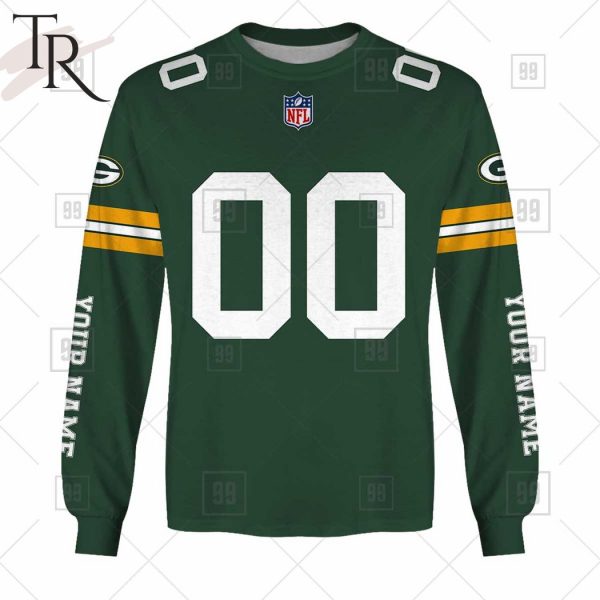 Personalized NFL Green Bay Packers You Laugh I Laugh Jersey Hoodie