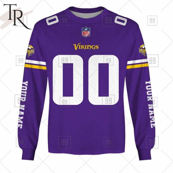 Personalized NFL Minnesota Vikings You Laugh I Laugh Jersey Hoodie