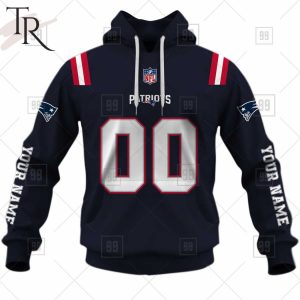 Personalized NFL New England Patriots You Laugh I Laugh Jersey Hoodie