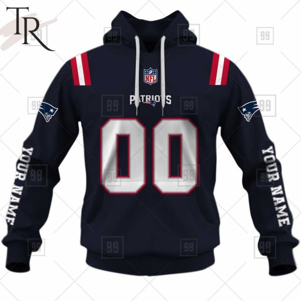 Personalized NFL New England Patriots You Laugh I Laugh Jersey Hoodie