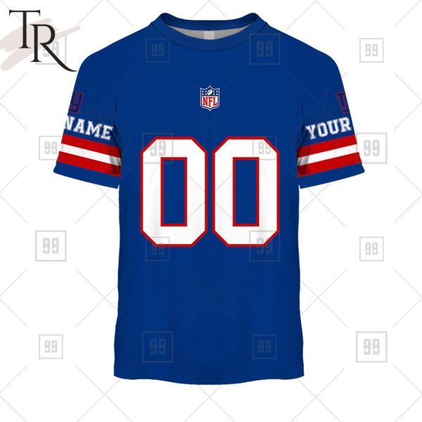 Personalized NFL New York Giants You Laugh I Laugh Jersey Hoodie