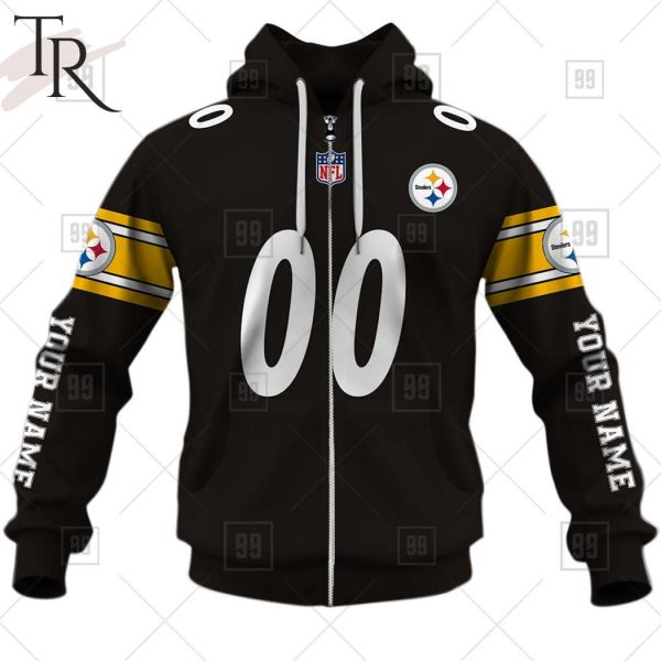 Personalized NFL Pittsburgh Steelers You Laugh I Laugh Jersey Hoodie