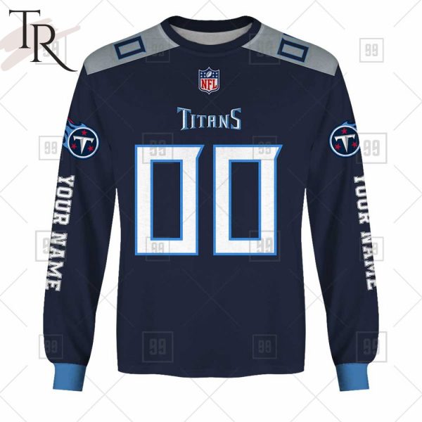 Personalized NFL Tennessee Titans You Laugh I Laugh Jersey Hoodie