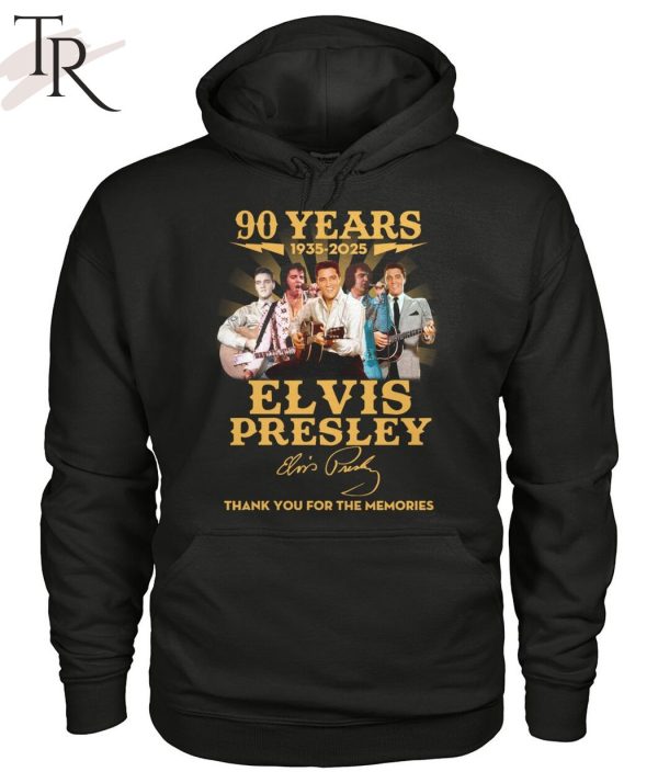 90 Years 1935 – 2025 Elvis Presley Thank You For The Memories T-Shirt