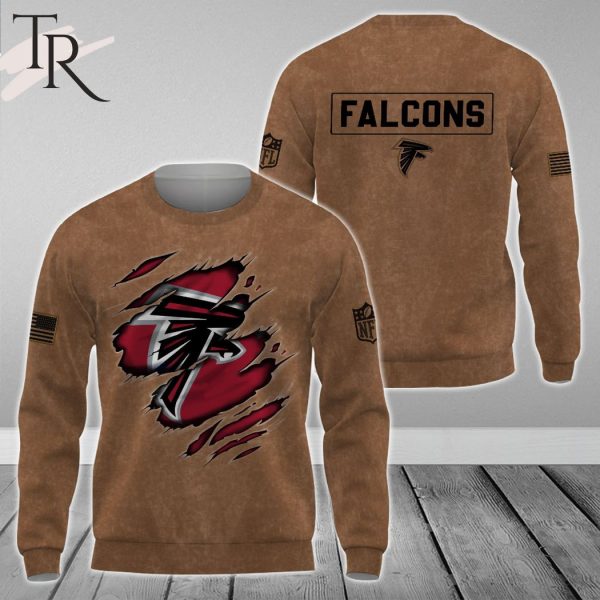 Atlanta Falcons NFL Salute To Service Club Pullover – Brown – Hoodie