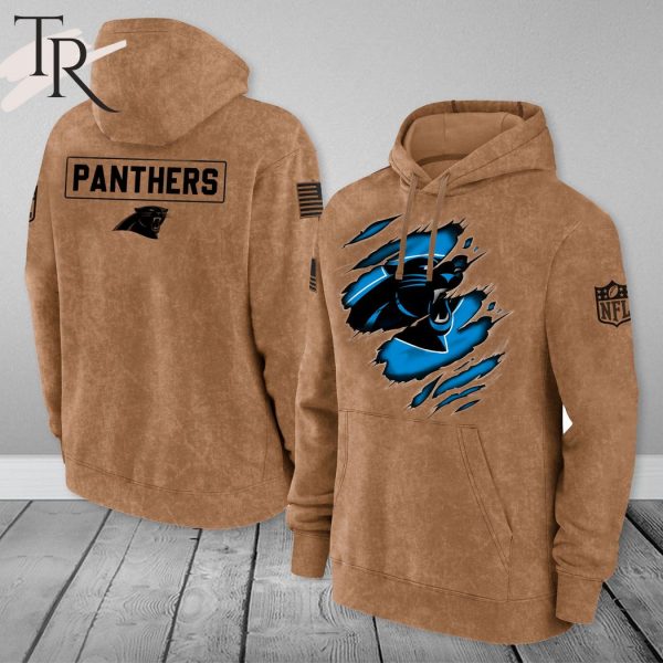 Carolina Panthers NFL Salute To Service Club Pullover – Brown – Hoodie