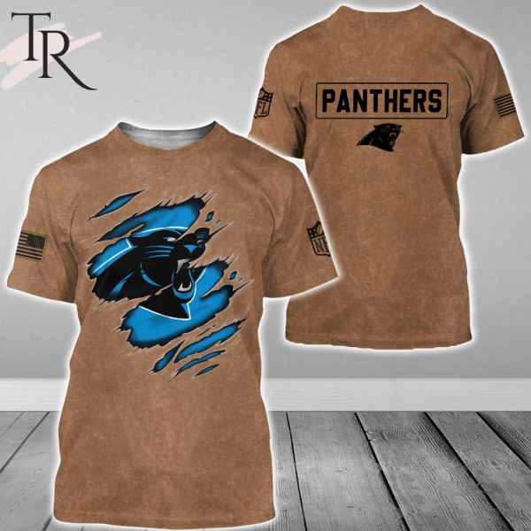 Carolina Panthers NFL Salute To Service Club Pullover – Brown – Hoodie